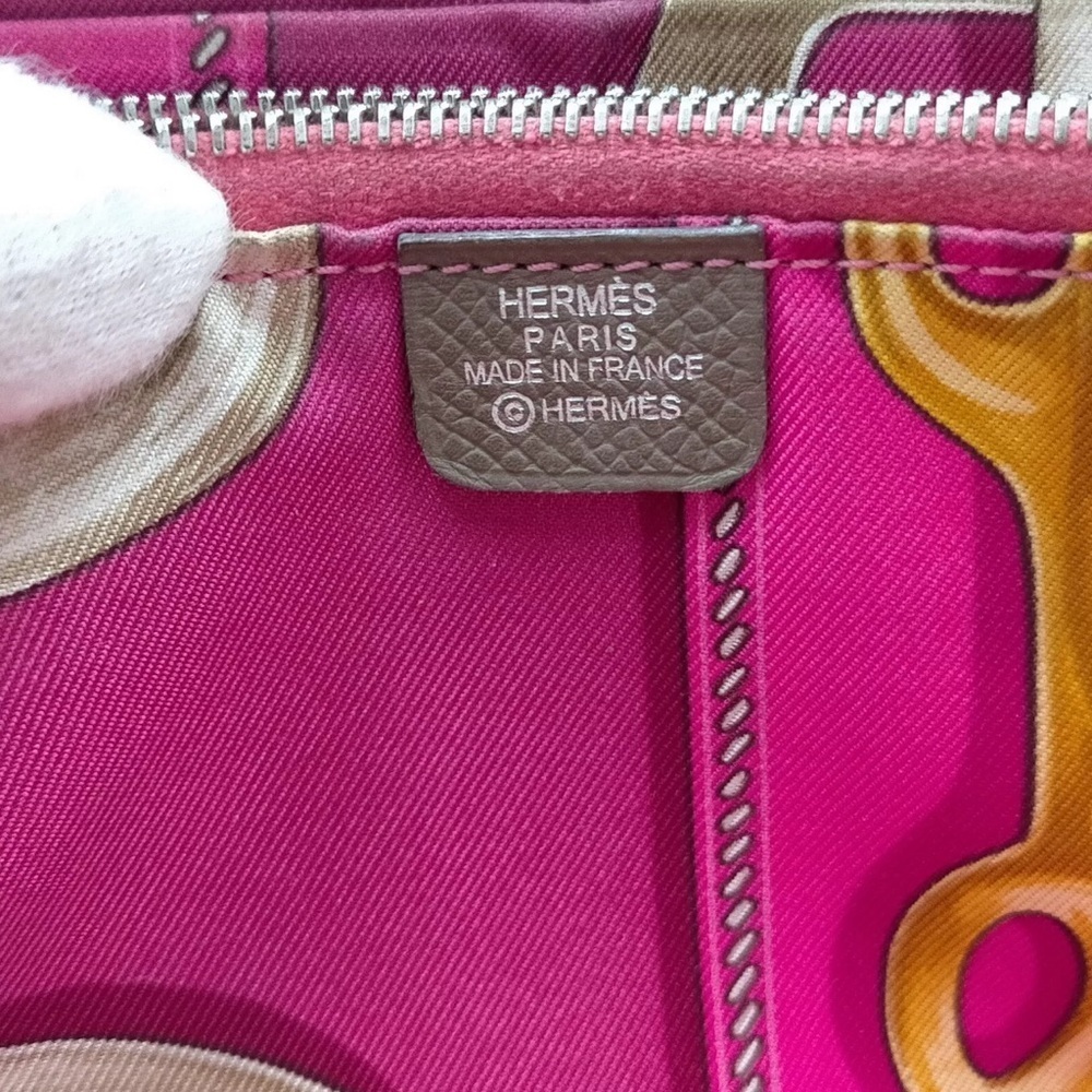 Hermes Long Wallet  Gray Leather - Picture 5 of 9